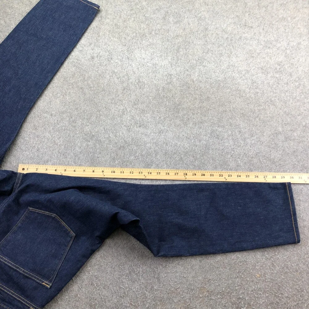 Ace Rivington Jeans Mens 33x30 Blue Dark Wash Slim Taper Denim Pants Casual